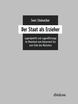 cover image of Der Staat als Erzieher